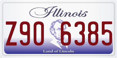 IL license plate Z906385