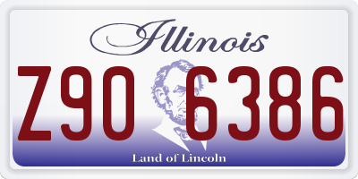 IL license plate Z906386