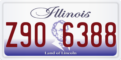 IL license plate Z906388
