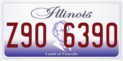 IL license plate Z906390
