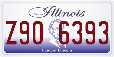 IL license plate Z906393