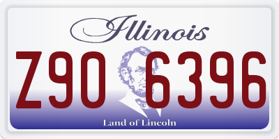 IL license plate Z906396