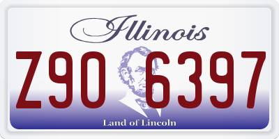 IL license plate Z906397