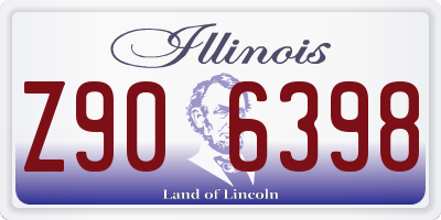 IL license plate Z906398