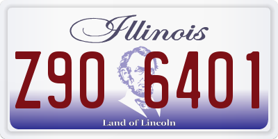 IL license plate Z906401