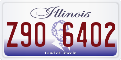 IL license plate Z906402