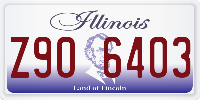 IL license plate Z906403