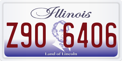 IL license plate Z906406
