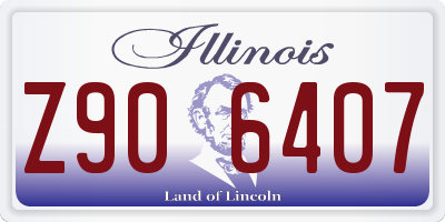 IL license plate Z906407