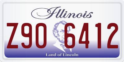 IL license plate Z906412