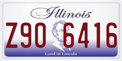 IL license plate Z906416