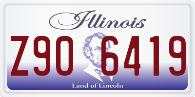 IL license plate Z906419