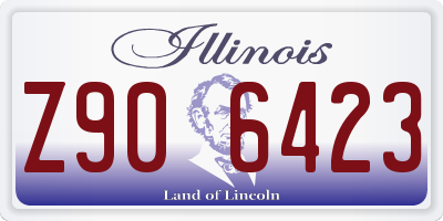 IL license plate Z906423