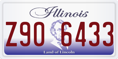 IL license plate Z906433