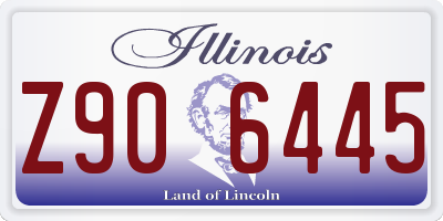 IL license plate Z906445