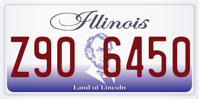 IL license plate Z906450