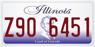 IL license plate Z906451