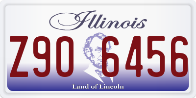 IL license plate Z906456