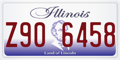IL license plate Z906458