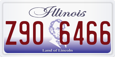IL license plate Z906466