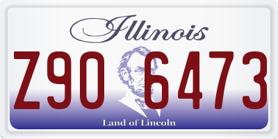 IL license plate Z906473