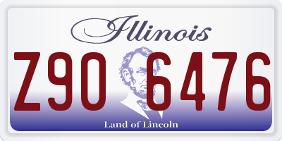 IL license plate Z906476