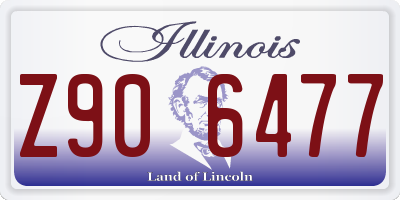 IL license plate Z906477