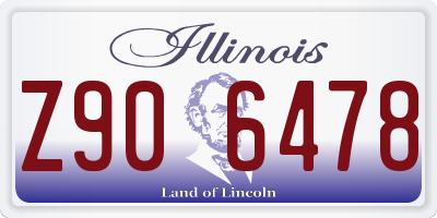 IL license plate Z906478