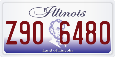 IL license plate Z906480