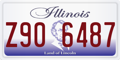 IL license plate Z906487