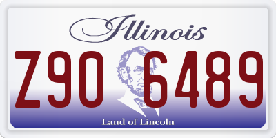 IL license plate Z906489