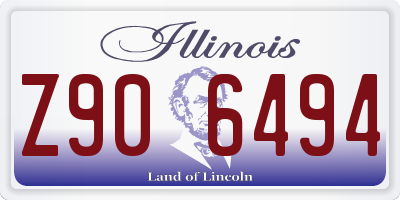 IL license plate Z906494