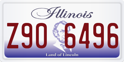 IL license plate Z906496