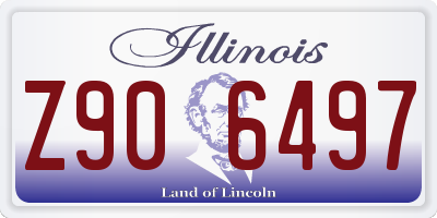 IL license plate Z906497