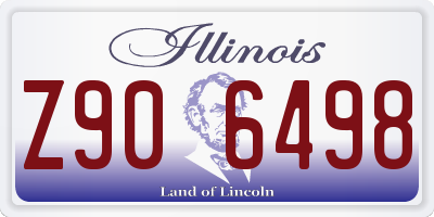 IL license plate Z906498