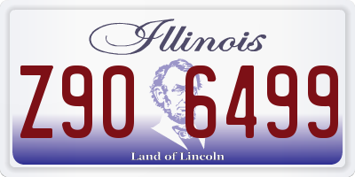 IL license plate Z906499