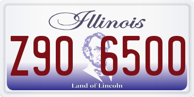 IL license plate Z906500