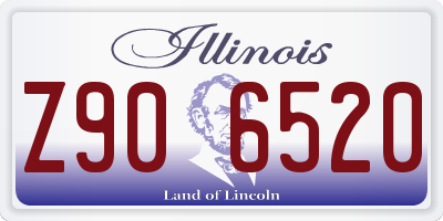 IL license plate Z906520