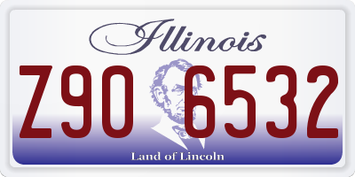 IL license plate Z906532