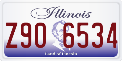 IL license plate Z906534