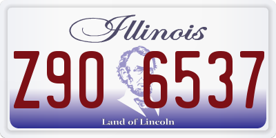 IL license plate Z906537
