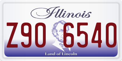 IL license plate Z906540