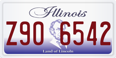IL license plate Z906542