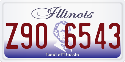 IL license plate Z906543