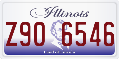 IL license plate Z906546