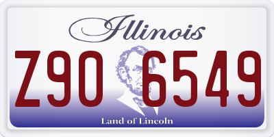 IL license plate Z906549