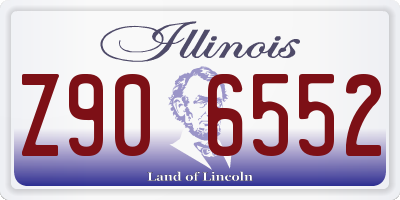 IL license plate Z906552