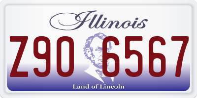 IL license plate Z906567