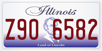 IL license plate Z906582