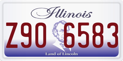 IL license plate Z906583